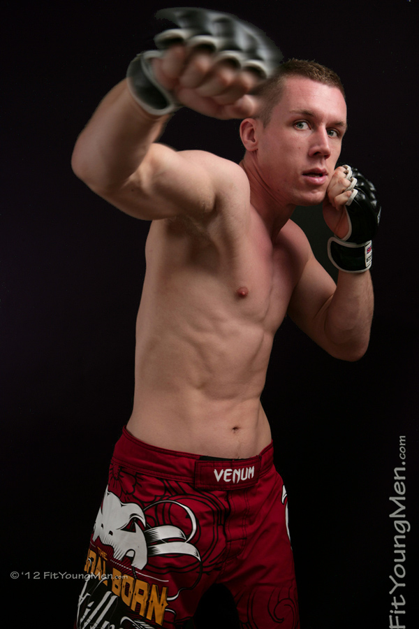 Fit Young Men Model Luke Trimble Naked Mixed Martial Arts