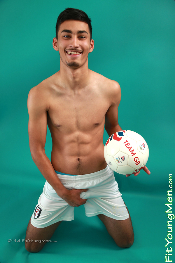 Fit Young Men Model Liam Burlington Naked Footballer