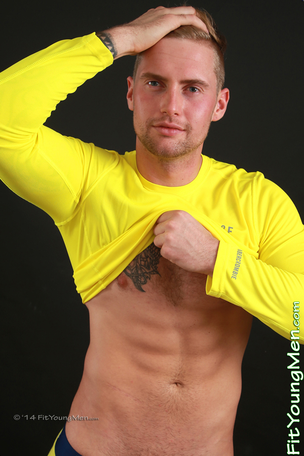 Fit Young Men Model Logan Granby Naked Personal Trainer