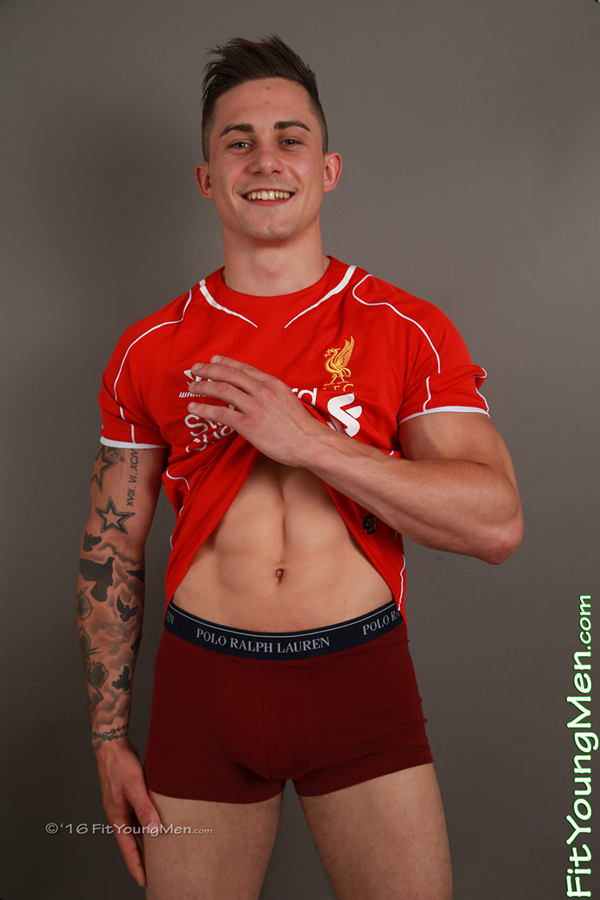 Fit Young Men Model Hugo Jones Naked Footballer
