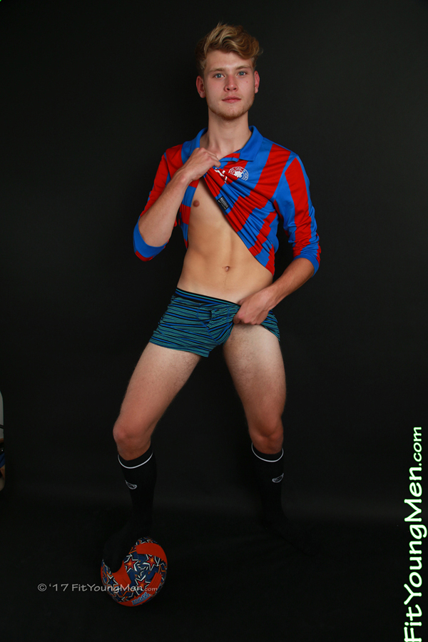 Fit Young Men Model Archie Palmer Naked Footballer