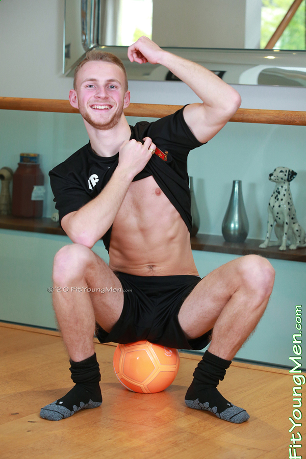 Fit Young Men Model Isaac Sherringham Naked Footballer