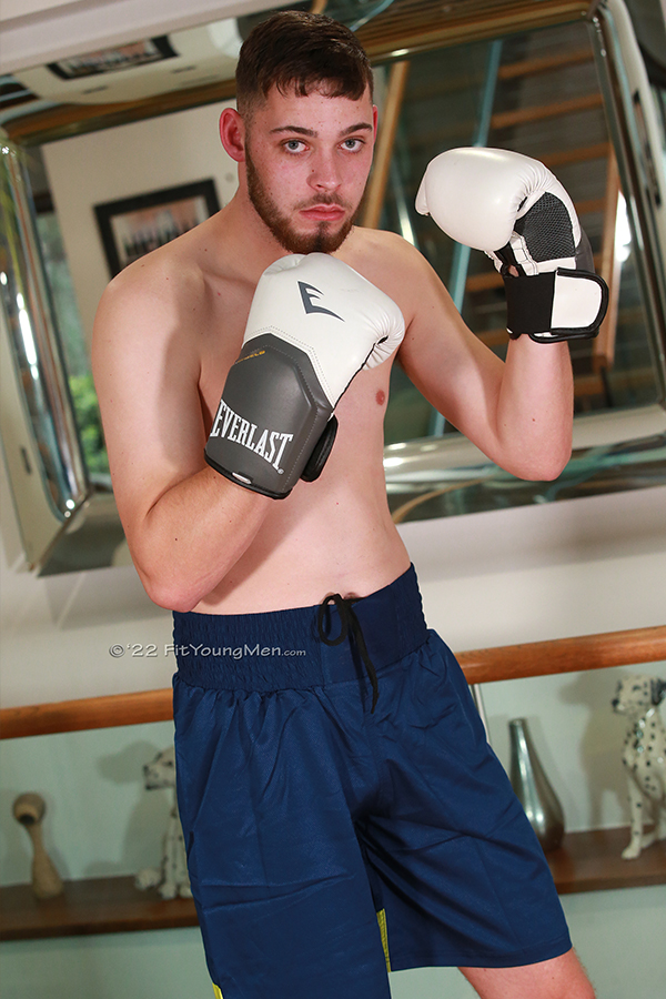 Fit Young Men Model Jack Hunter Naked Boxing 